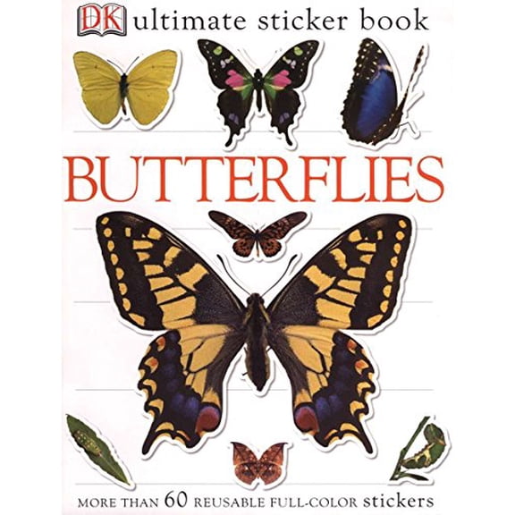 Pre-Owned Ultimate Sticker Book: Butterflies: More Than 60 Reusable Full-Color Stickers [With Stickers] (Paperback) 0756620961 9780756620967