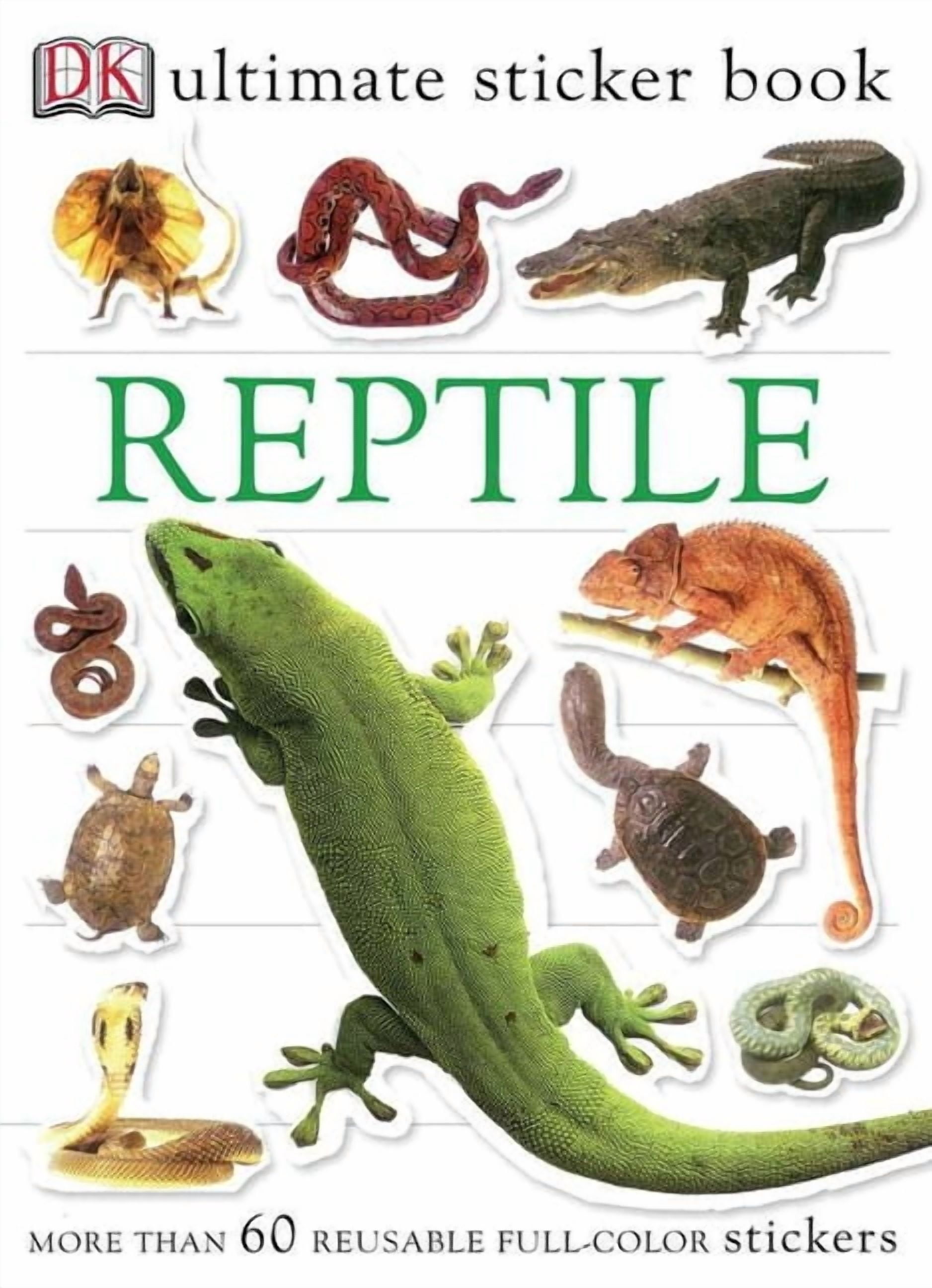 DK BICYCLES Ultimate Sticker Book Ultimate Sticker Book: Reptile: More Than 60 Reusable Full-Color Stickers, (Paperback)