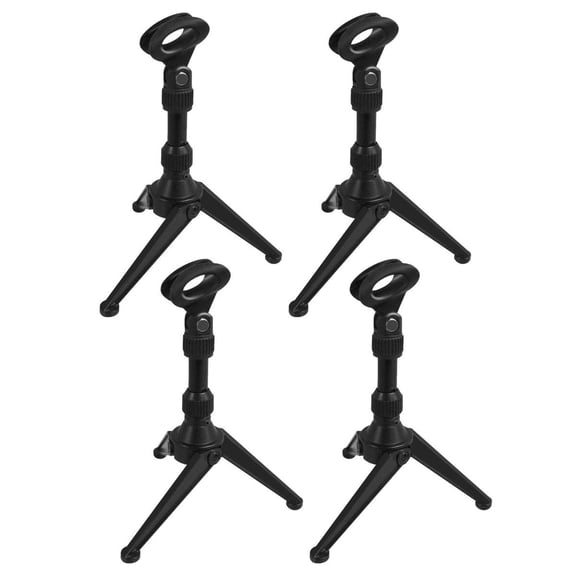 Ultimate Support JS-MMS1 Mini Desktop Tripod Mic Stands Four Package