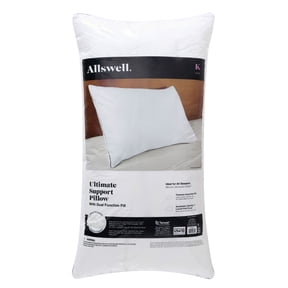 Allswell Ultimate Support Bed Pillow with Dual Function Fill and Removable Cover, King