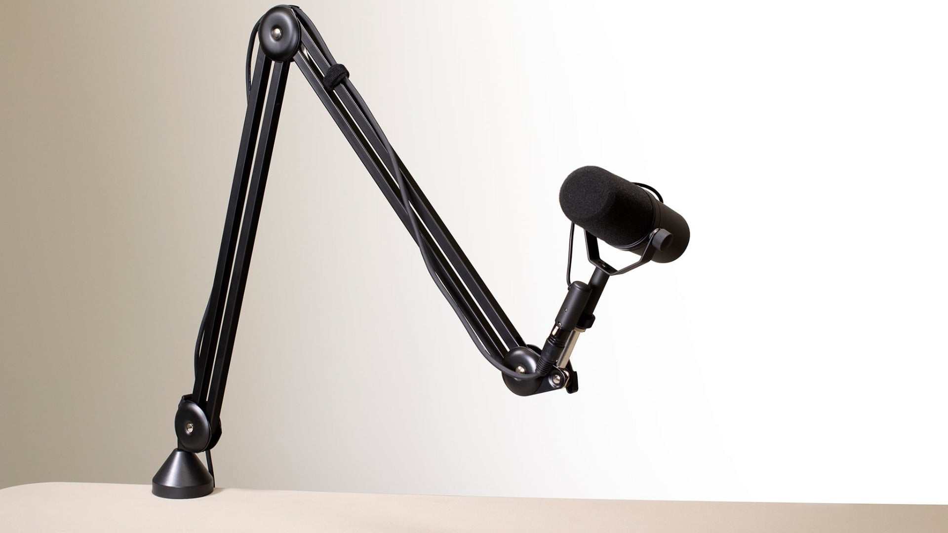 Broadcast Mic Stand - Scissor Style - Max Height of 39" when fully extended