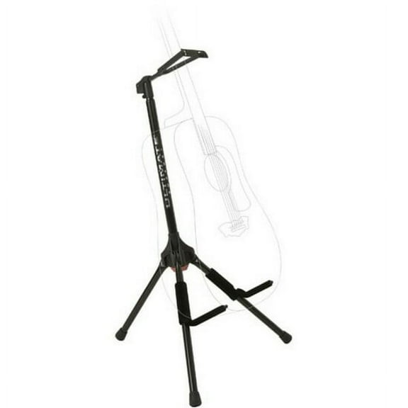 Genesis Series Guitar Stand w/ Locking Legs, Secure Head Stock Yoke, & Support Arms