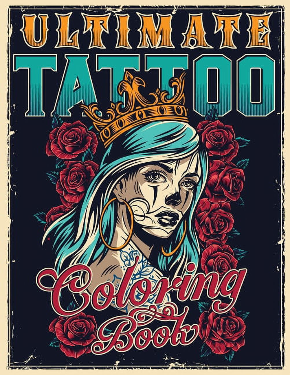 Tattoo Coloring Book for Adults Relaxation: Coloring Pages For Adult R –
