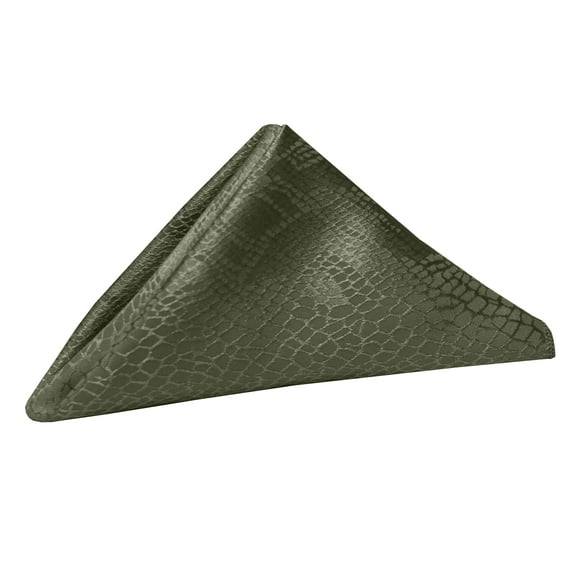 Ultimate Textile (1 Dozen) Modern Damask Kenya 17 x 17-Inch Cloth Napkins Jungle Green