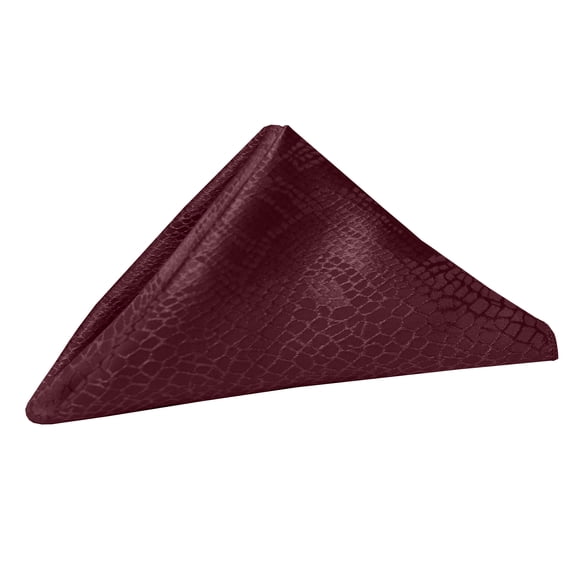 Ultimate Textile (1 Dozen) Modern Damask Kenya 20 x 20-Inch Cloth Dinner Napkins Bordeaux Red