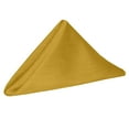thumbnail image 1 of Ultimate Textile (1 Dozen) Reversible Shantung Satin - Majestic 17 x 17-Inch Cloth Napkins - for Weddings, Home Parties and Special Event use, Goldenrod, 1 of 4