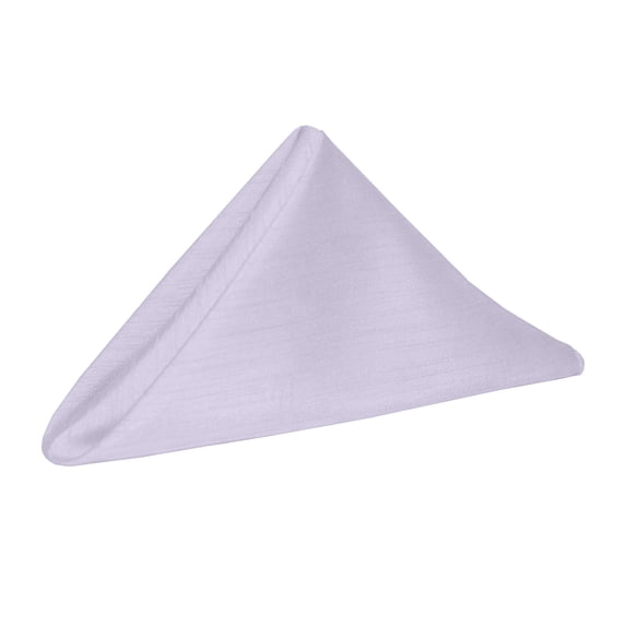 Ultimate Textile (1 Dozen) Reversible Shantung Satin - Majestic 20 x 20-Inch Cloth Dinner Napkins Lilac Light Purple
