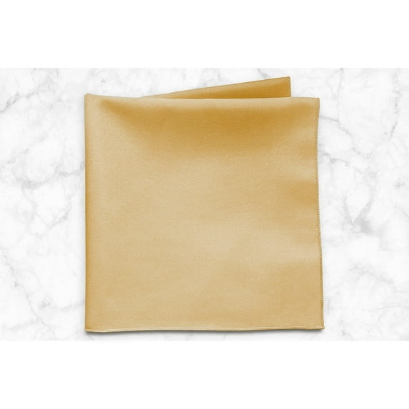 Ultimate Textile (10 Dozen) 17 x 17-Inch Polyester Cloth Napkins - for Wedding, Restaurant or Banquet use, Honey Light Brown