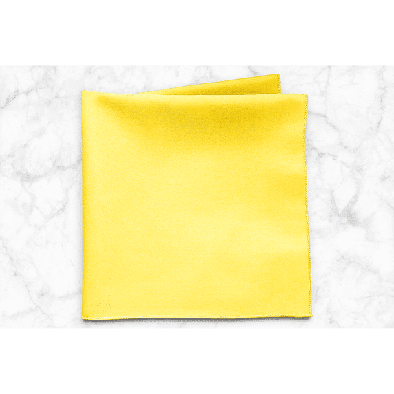 Ultimate Textile (10 Dozen) 17 x 17-Inch Polyester Cloth Napkins - for Wedding, Restaurant or Banquet use, Lemon Yellow