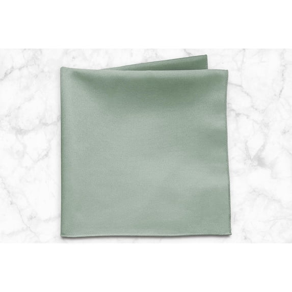 Ultimate Textile (10 Dozen) 17 x 17-Inch Polyester Cloth Napkins - for Wedding, Restaurant or Banquet use, Seamist Light Green