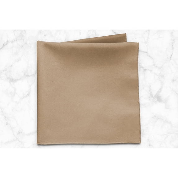 Ultimate Textile (10 Dozen) 17 x 17-Inch Polyester Cloth Napkins - for Wedding, Restaurant or Banquet use, Toast Dark Brown