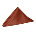 thumbnail image 1 of Ultimate Textile (10 Dozen) Reversible Shantung Satin - Majestic 17 x 17-Inch Cloth Napkins - for Weddings, Home Parties and Special Event use, Burnt Orange, 1 of 4