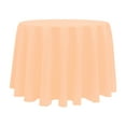 thumbnail image 1 of Ultimate Textile (10 Pack) 102-Inch Round Polyester Linen Tablecloth - for Wedding, Restaurant or Banquet use, Peach, 1 of 4
