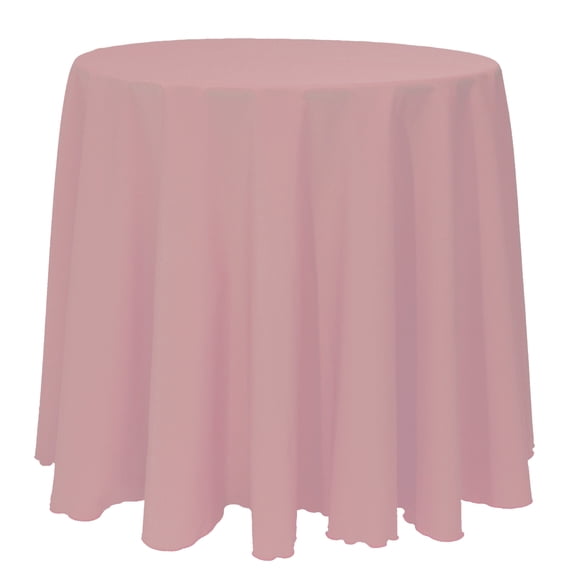 Ultimate Textile (10 Pack) 108-Inch Round Polyester Linen Tablecloth - for Wedding, Restaurant or Banquet use, Mauve