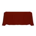 thumbnail image 1 of Ultimate Textile (10 Pack) 108 x 156-Inch Rectangular Polyester Linen Tablecloth with Rounded Corners - for Wedding, Restaurant or Banquet use, Brick Rust Red, 1 of 4