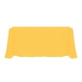 thumbnail image 1 of Ultimate Textile (10 Pack) 108 x 156-Inch Rectangular Polyester Linen Tablecloth with Rounded Corners - for Wedding, Restaurant or Banquet use, Neon Orange, 1 of 4