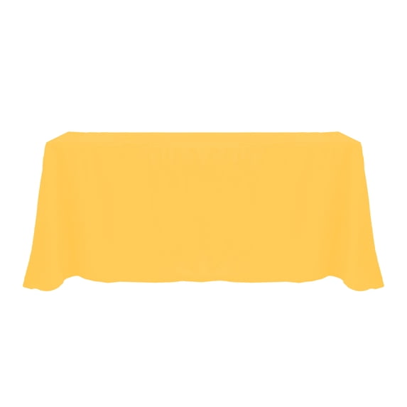 Ultimate Textile (10 Pack) 108 x 156-Inch Rectangular Polyester Linen Tablecloth with Rounded Corners - for Wedding, Restaurant or Banquet use, Neon Orange