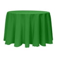 thumbnail image 1 of Ultimate Textile (10 Pack) 114-Inch Round Polyester Linen Tablecloth - for Wedding, Restaurant or Banquet use, Emerald Green, 1 of 4