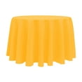thumbnail image 1 of Ultimate Textile (10 Pack) 114-Inch Round Polyester Linen Tablecloth - for Wedding, Restaurant or Banquet use, Neon Orange, 1 of 4