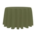 thumbnail image 1 of Ultimate Textile (10 Pack) 114-Inch Round Polyester Linen Tablecloth - for Wedding, Restaurant or Banquet use, Olive Green, 1 of 4