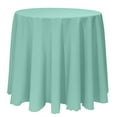 thumbnail image 1 of Ultimate Textile (10 Pack) 114-Inch Round Polyester Linen Tablecloth - for Wedding, Restaurant or Banquet use, Seamist Light Green, 1 of 4