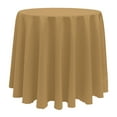 thumbnail image 1 of Ultimate Textile (10 Pack) 114-Inch Round Polyester Linen Tablecloth - for Wedding, Restaurant or Banquet use, Toast Dark Brown, 1 of 4