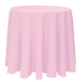 thumbnail image 1 of Ultimate Textile (10 Pack) 126-Inch Round Polyester Linen Tablecloth - for Wedding, Restaurant or Banquet use, Pink Balloon, 1 of 4