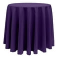 thumbnail image 1 of Ultimate Textile (10 Pack) 126-Inch Round Polyester Linen Tablecloth - for Wedding, Restaurant or Banquet use, Purple, 1 of 4