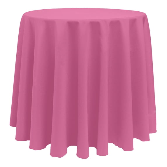 Ultimate Textile (10 Pack) 126-Inch Round Polyester Linen Tablecloth - for Wedding, Restaurant or Banquet use, Watermelon