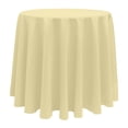 thumbnail image 1 of Ultimate Textile (10 Pack) 132-Inch Round Polyester Linen Tablecloth - for Wedding, Restaurant or Banquet use, Honey Light Brown, 1 of 4