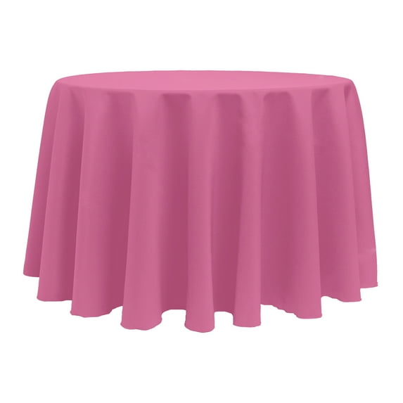 Ultimate Textile (10 Pack) 132-Inch Round Polyester Linen Tablecloth - for Wedding, Restaurant or Banquet use, Watermelon
