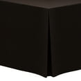 thumbnail image 1 of Ultimate Textile (10 Pack) 4 ft. Fitted Polyester Tablecloth - for 30 x 48-Inch Banquet and Folding Rectangular Tables - 42" High, Espresso Dark Brown, 1 of 3