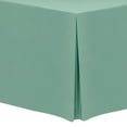 thumbnail image 1 of Ultimate Textile (10 Pack) 4 ft. Fitted Polyester Tablecloth - for 24 x 48-Inch Banquet and Folding Rectangular Tables, Seamist Light Green, 1 of 3