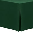 thumbnail image 1 of Ultimate Textile (10 Pack) 4 ft. Fitted Polyester Tablecloth - for 30 x 48-Inch Banquet and Folding Rectangular Tables - 42" High, Hunter Green, 1 of 3