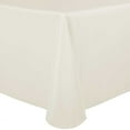 thumbnail image 1 of Ultimate Textile (10 Pack) 52 x 70-Inch Oval Polyester Linen Tablecloth - for Home Dining Tables, Ivory Cream, 1 of 3