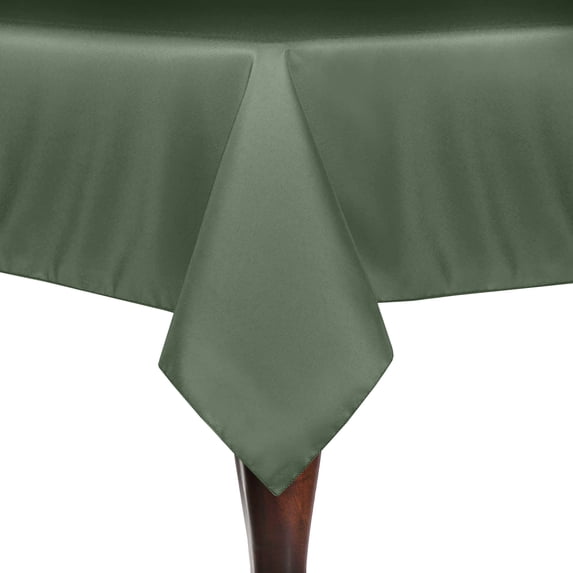 Ultimate Textile (10 Pack) 54 x 54-Inch Square Polyester Linen Tablecloth - for Wedding, Restaurant or Banquet use, Army Green