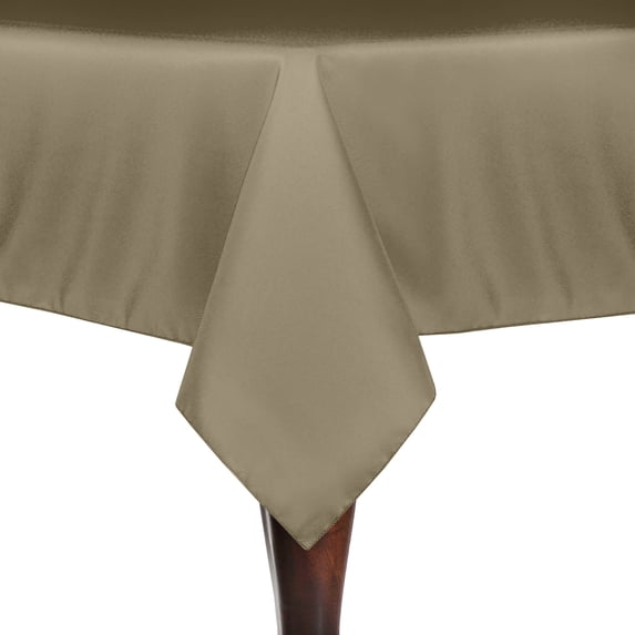Ultimate Textile (10 Pack) 54 x 96-Inch Rectangle Tablecloth - for Wedding, Restaurant or Banquet use, Cafe Khaki