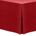 thumbnail image 1 of Ultimate Textile (10 Pack) 6 ft. Fitted Polyester Tablecloth - for 18 x 72-Inch Banquet and Folding Rectangular Tables, Holiday Red, 1 of 3