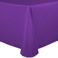 thumbnail image 1 of Ultimate Textile (10 Pack) 60 x 144-Inch Oval Polyester Linen Tablecloth - for Home Dining Tables, Plum, 1 of 3
