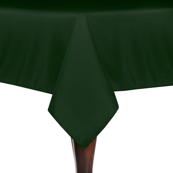 Ultimate Textile (10 Pack) 60 x 60-Inch Square Polyester Linen Tablecloth - for Wedding, Restaurant or Banquet use, Moss Green