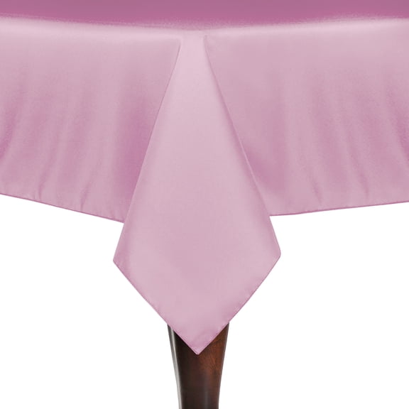Ultimate Textile (10 Pack) 60 x 84-Inch Rectangle Tablecloth - for Wedding, Restaurant or Banquet use, Pink Balloon
