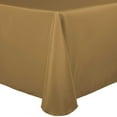 thumbnail image 1 of Ultimate Textile (10 Pack) 70 x 104-Inch Oval Polyester Linen Tablecloth - for Home Dining Tables, Toast Dark Brown, 1 of 3