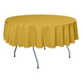 thumbnail image 1 of Ultimate Textile (10 Pack) 72-Inch Round Polyester Linen Tablecloth - for Wedding, Restaurant or Banquet use, Goldenrod, 1 of 4