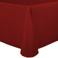 thumbnail image 1 of Ultimate Textile (10 Pack) 72 x 120-Inch Oval Polyester Linen Tablecloth - for Home Dining Tables, Cherry Red, 1 of 3