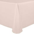 thumbnail image 1 of Ultimate Textile (10 Pack) 72 x 120-Inch Oval Polyester Linen Tablecloth - for Home Dining Tables, Ice Peach, 1 of 3