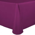 thumbnail image 1 of Ultimate Textile (10 Pack) 72 x 120-Inch Oval Polyester Linen Tablecloth - for Home Dining Tables, Raspberry Red, 1 of 3