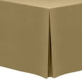 thumbnail image 1 of Ultimate Textile (10 Pack) 8 ft. Fitted Polyester Tablecloth - for 24 x 96-Inch Banquet and Folding Rectangular Tables - 36"H, Toast, 1 of 3