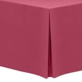 thumbnail image 1 of Ultimate Textile (10 Pack) 8 ft. Fitted Polyester Tablecloth - for 24 x 96-Inch Banquet and Folding Rectangular Tables - 42"H, Hot Pink, 1 of 3