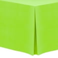 thumbnail image 1 of Ultimate Textile (10 Pack) 8 ft. Fitted Polyester Tablecloth - for 24 x 96-Inch Banquet and Folding Rectangular Tables - 42"H, Neon Green, 1 of 3