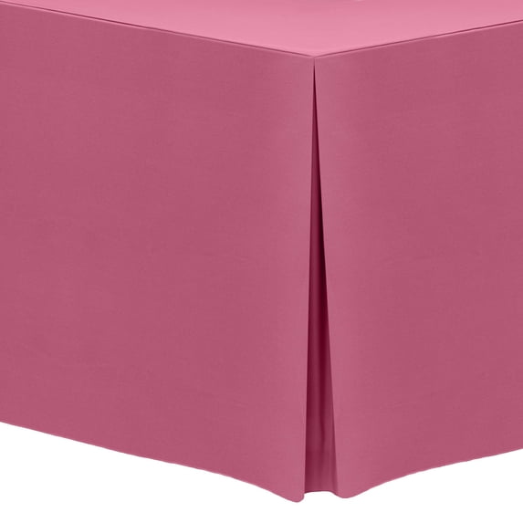 Ultimate Textile (10 Pack) 8 ft. Fitted Polyester Tablecloth - for 30 x 96-Inch Banquet and Folding Rectangular Tables - 36"H, Watermelon